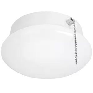 Commercial Electric Spin Light 7in Closet Light w/Pull Chain LED Flush Mount NEW